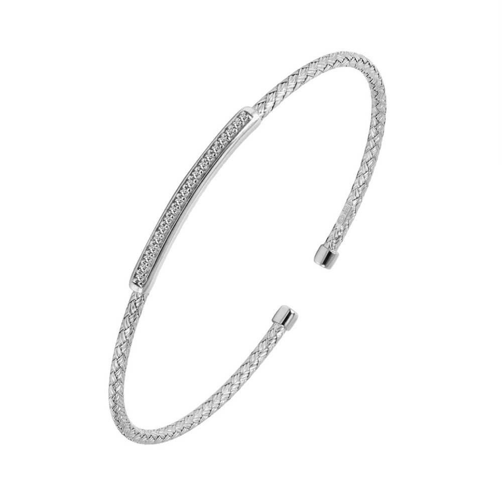 Sterling silver cuff bracelet - Charles Garnier